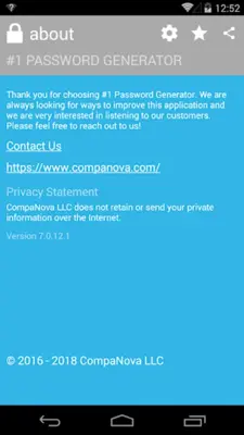 #1 Password Generator android App screenshot 1