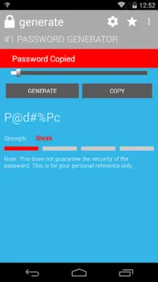 #1 Password Generator android App screenshot 2